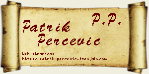 Patrik Perčević vizit kartica
